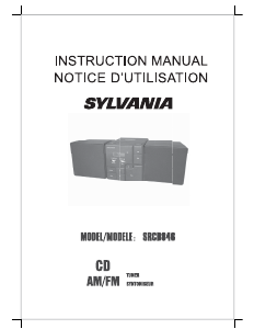 Handleiding Sylvania SRCD846 Stereoset