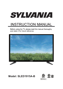 Manual Sylvania SLED1915A-B LED Television