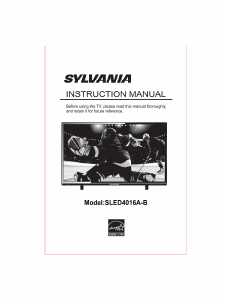 Manual Sylvania SLED4016A-B LED Television