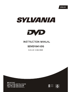 Manual Sylvania SDVD1041-DG DVD Player