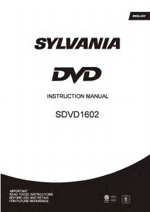 Manual Sylvania SDVD1602 DVD Player