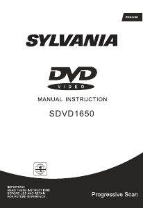 Manual Sylvania SDVD1650 DVD Player