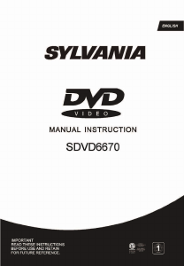 Manual Sylvania SDVD6670 DVD Player
