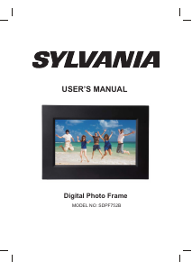 Manual Sylvania SDPF752B Digital Photo Frame