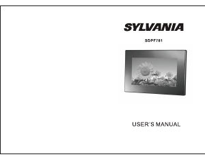 Manual Sylvania SDPF781 Digital Photo Frame