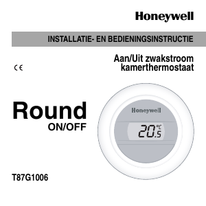 Handleiding Honeywell Round On-Off Thermostaat