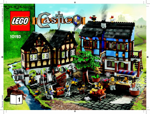 Manual Lego set 10193 Castle Medieval market village