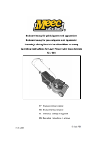 Instrukcja Meec Tools 721-215 Kosiarka