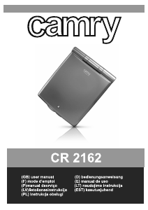 Manual de uso Camry CR 2162 Espejo
