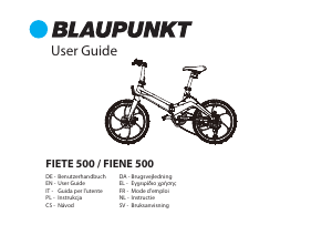 Bedienungsanleitung Blaupunkt FIETE 500 Elektrofahrrad