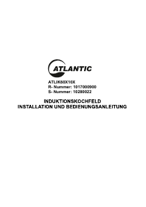 Handleiding Atlantic ATLIK60X10X Kookplaat