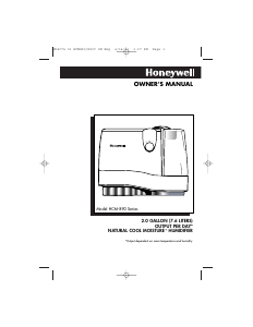 Manual de uso Honeywell HCM-890BTG Humidificador