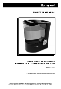 Manual de uso Honeywell HWM-950 Humidificador