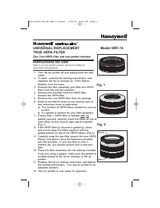 Handleiding Honeywell HRF-14 Luchtreiniger