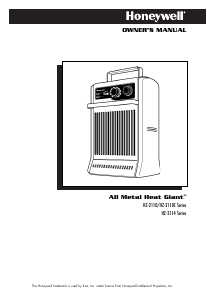 Manual de uso Honeywell HZ-2110 Calefactor