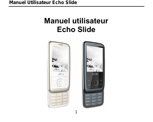 Mode d’emploi Echo Slide Téléphone portable
