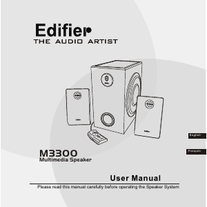 Manual Edifier M3300 Speaker