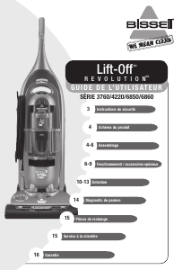 Mode d’emploi Bissell 6850 Lift-Off Aspirateur