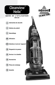 Mode d’emploi Bissell 82H1 Cleanview Helix Aspirateur