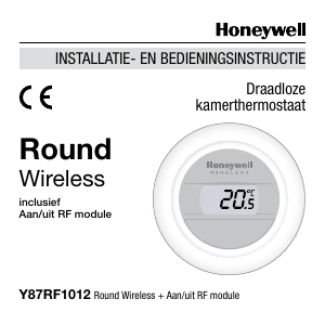 Handleiding Honeywell Round Wireless Thermostaat