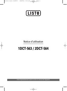Mode d’emploi Listo 1DCT-563 Téléphone sans fil