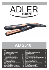 Manuale Adler AD 2318 Piastra per capelli