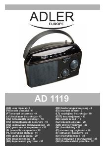 Manual Adler AD 1119 Radio