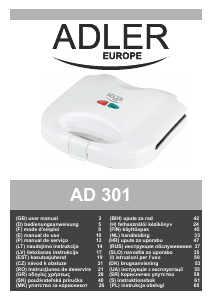 Kasutusjuhend Adler AD 301 Kontaktgrill