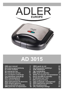 Handleiding Adler AD 3015 Contactgrill