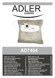 Mode d’emploi Adler AD 7404 Coussin chauffant