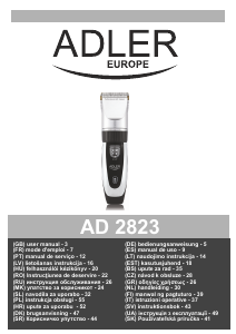 Mode d’emploi Adler AD 2823 Tondeuse