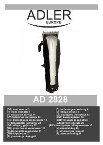 Manual Adler AD 2828 Aparat de tuns