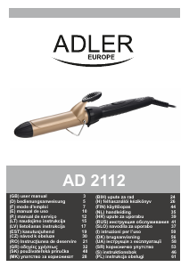 Manuale Adler AD 2112 Modellatore per capelli