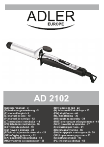 Manuale Adler AD 2102 Modellatore per capelli