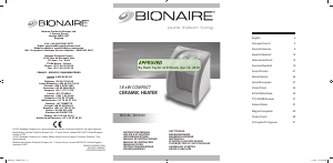 Bruksanvisning Bionaire BCH160 Värmefläkt