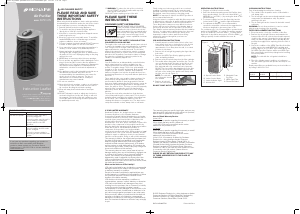 Manual Bionaire BAP414-CN Air Purifier