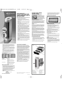 Manual Bionaire BAP1242 Air Purifier