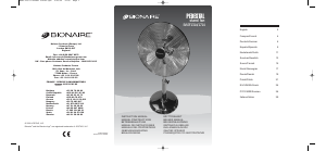 Manual de uso Bionaire BASF1714 Ventilador