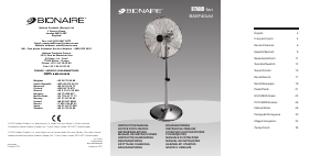 Manual de uso Bionaire BASF40LM Ventilador