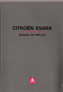 Manual de uso Citroën Xsara (1998)