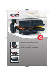 Handleiding Bifinett KH 1140 Contactgrill