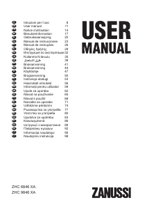 Manual de uso Zanussi ZHC6846XA Campana extractora