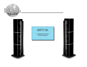 Manual McIntosh XRT1.1K Speaker