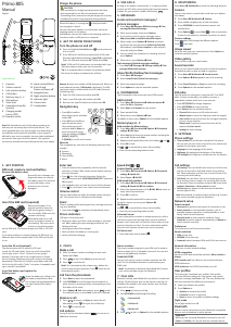 Manual Doro Primo 805 Mobile Phone