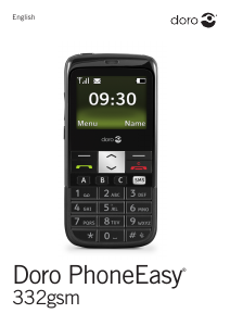 Handleiding Doro PhoneEasy 332gsm Mobiele telefoon