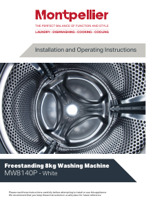 Manual Montpellier MW8140P Washing Machine