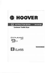 Handleiding Hoover DYC 8913 BX-S Wasdroger