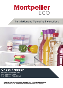 Manual Montpellier MCF142-ECO Freezer