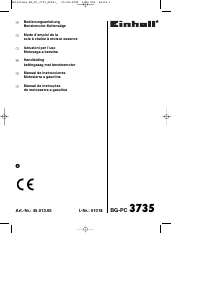 Manuale Einhell BG-PC 3735 Motosega