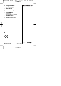 Manual de uso Einhell BT-HA 2000 Decapador por aire caliente